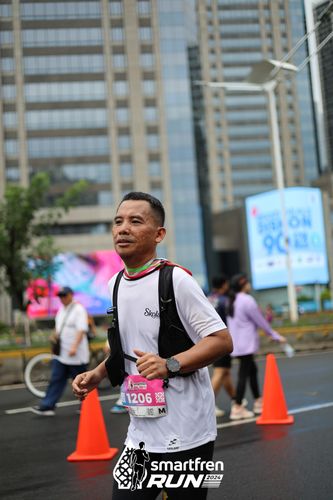 Race photo from Smartfren Run 2024