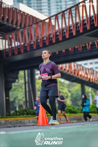 Race photo from Smartfren Run 2025 