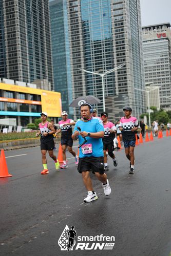 Race photo from Smartfren Run 2024