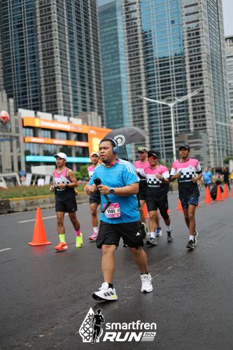 Race photo from Smartfren Run 2024