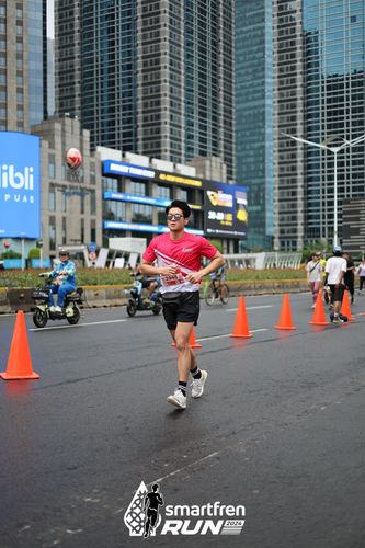 Race photo from Smartfren Run 2024