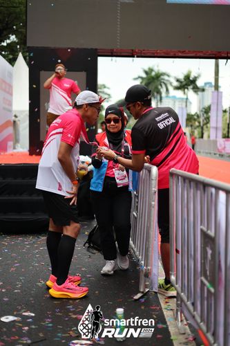 Race photo from Smartfren Run 2024