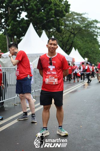 Race photo from Smartfren Run 2024