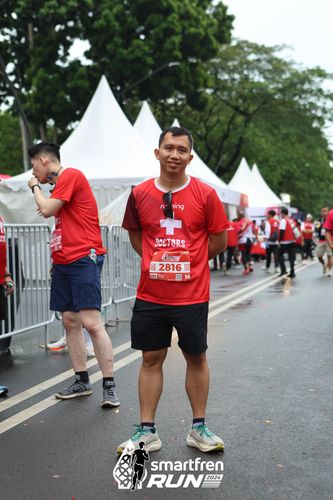 Race photo from Smartfren Run 2024