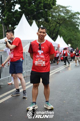 Race photo from Smartfren Run 2024