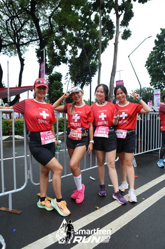 Race photo from Smartfren Run 2024