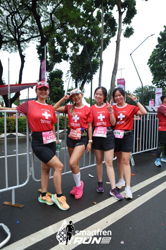 Race photo from Smartfren Run 2024