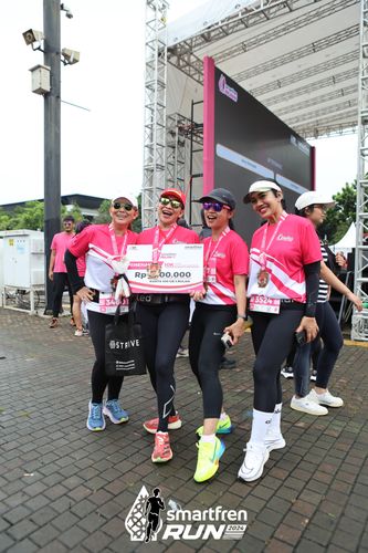 Race photo from Smartfren Run 2024