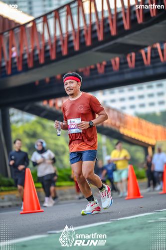 Race photo from Smartfren Run 2025 