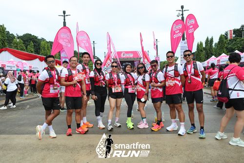 Race photo from Smartfren Run 2024