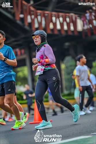 Race photo from Smartfren Run 2025 