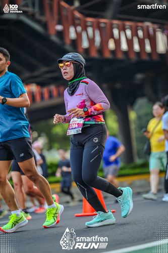 Race photo from Smartfren Run 2025 