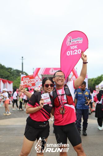 Race photo from Smartfren Run 2024