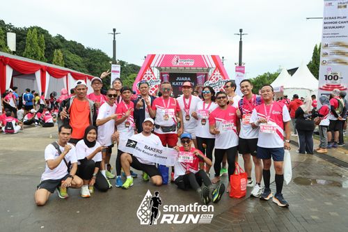 Race photo from Smartfren Run 2024