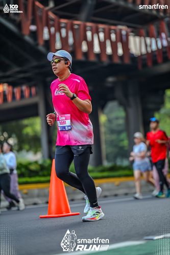 Race photo from Smartfren Run 2025 