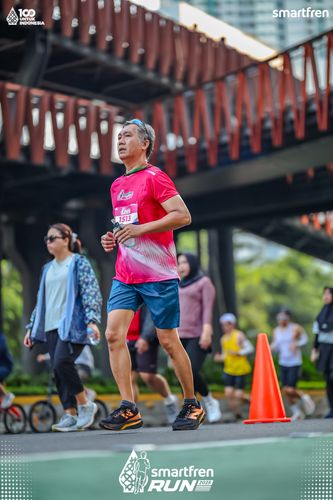 Race photo from Smartfren Run 2025 