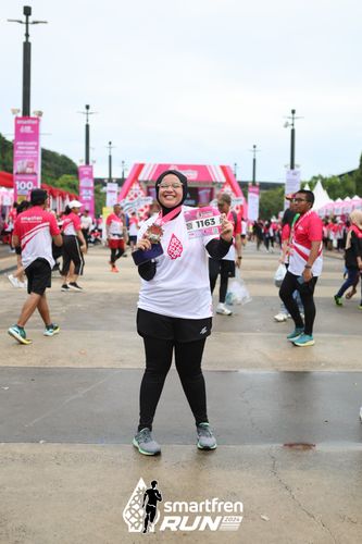 Race photo from Smartfren Run 2024
