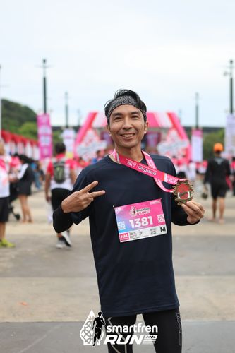 Race photo from Smartfren Run 2024