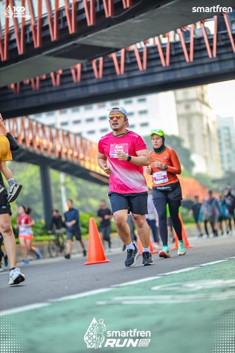 Race photo from Smartfren Run 2025 