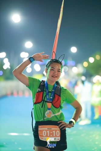 Race photo from PIK NITE RUN 2025