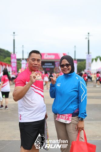Race photo from Smartfren Run 2024