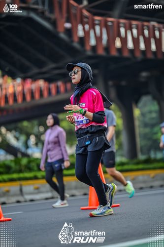 Race photo from Smartfren Run 2025 