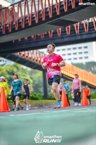 Race photo from Smartfren Run 2025 