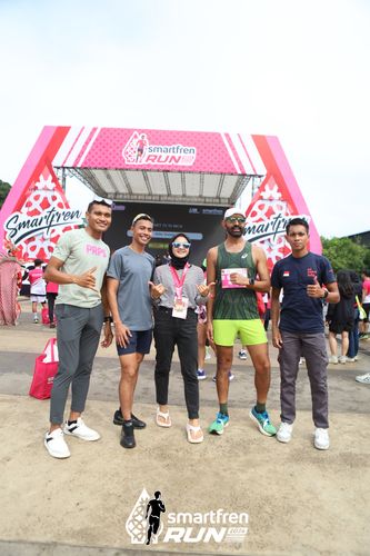 Race photo from Smartfren Run 2024