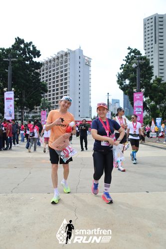 Race photo from Smartfren Run 2024