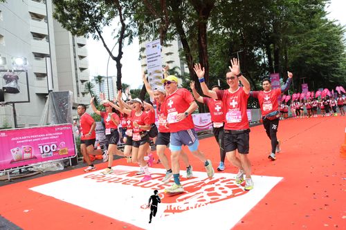 Race photo from Smartfren Run 2024