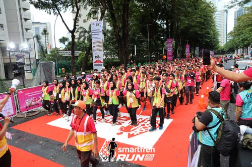 Race photo from Smartfren Run 2024