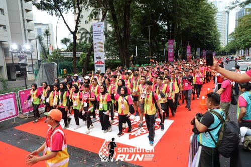 Race photo from Smartfren Run 2024