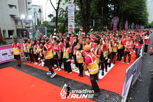 Race photo from Smartfren Run 2024