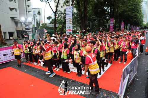 Race photo from Smartfren Run 2024