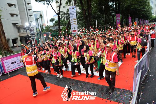 Race photo from Smartfren Run 2024