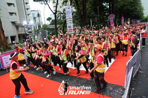 Race photo from Smartfren Run 2024