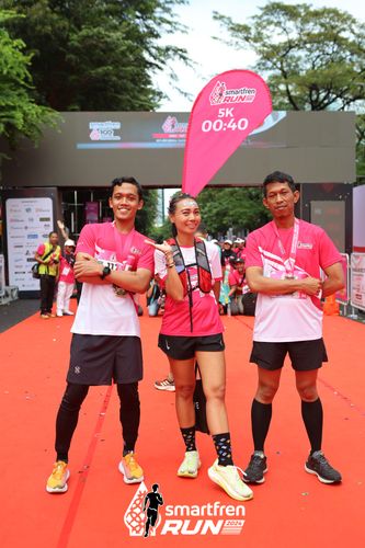 Race photo from Smartfren Run 2024