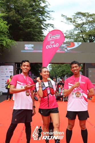 Race photo from Smartfren Run 2024