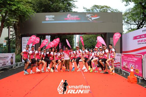 Race photo from Smartfren Run 2024