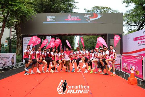 Race photo from Smartfren Run 2024