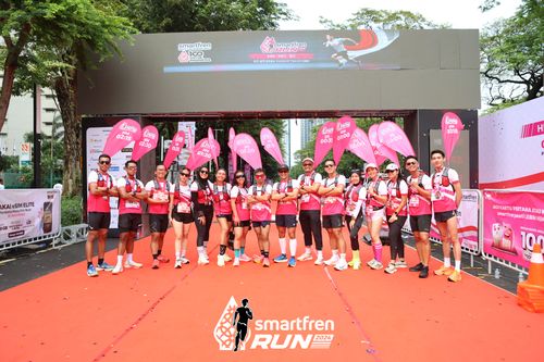 Race photo from Smartfren Run 2024
