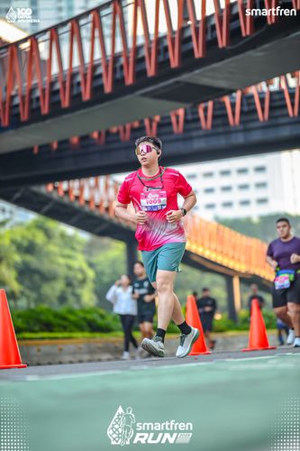Race photo from Smartfren Run 2025 
