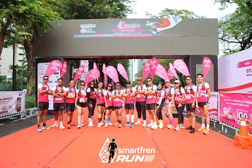 Race photo from Smartfren Run 2024