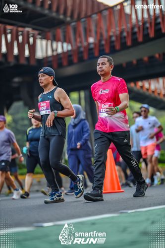 Race photo from Smartfren Run 2025 