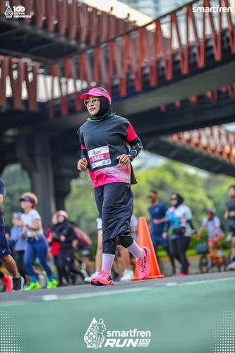 Race photo from Smartfren Run 2025 