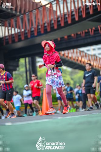 Race photo from Smartfren Run 2025 