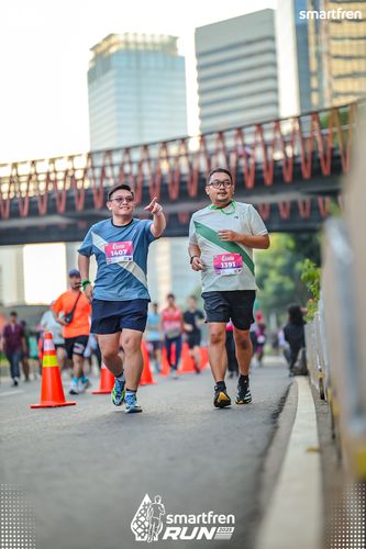 Race photo from Smartfren Run 2025 