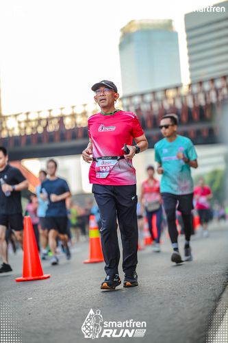 Race photo from Smartfren Run 2025 