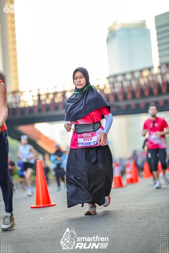 Race photo from Smartfren Run 2025 
