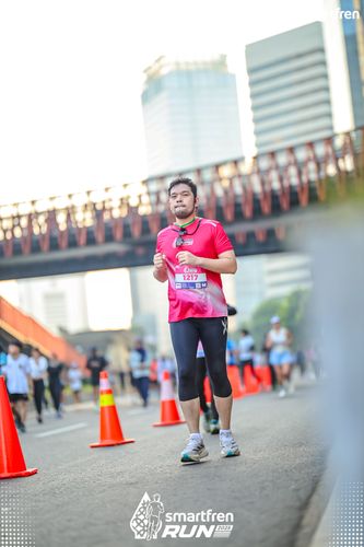 Race photo from Smartfren Run 2025 